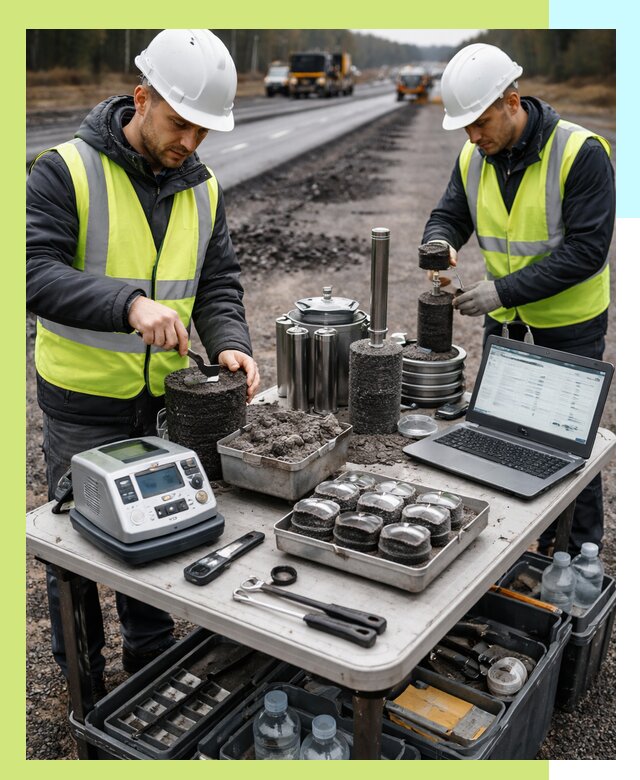 Сертификация асфальта: испытания и подтверждение в Красноярске