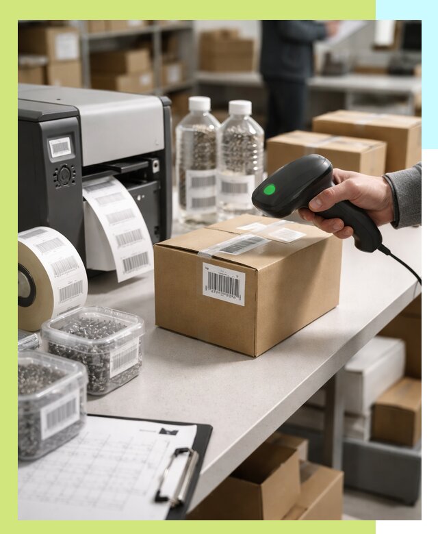 Штрихкодирование продукции и маркировка для продажи в Красноярске