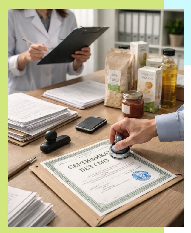 Получение сертификата Без ГМО для продукции в Красноярске